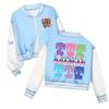Kids Printed Baseball Jacket Casual Loose Fit Outerwear