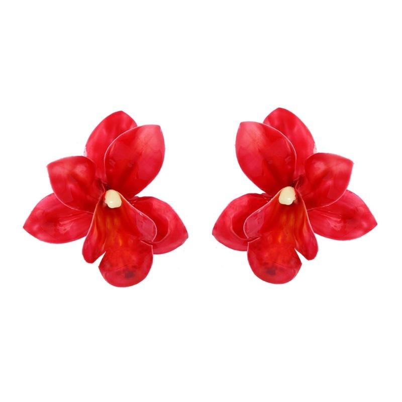 

Unique Fabric Flower Dangle Earrings Lightweight Comfort Jewelry For Everyday Wear Bohemian Chic Accessories