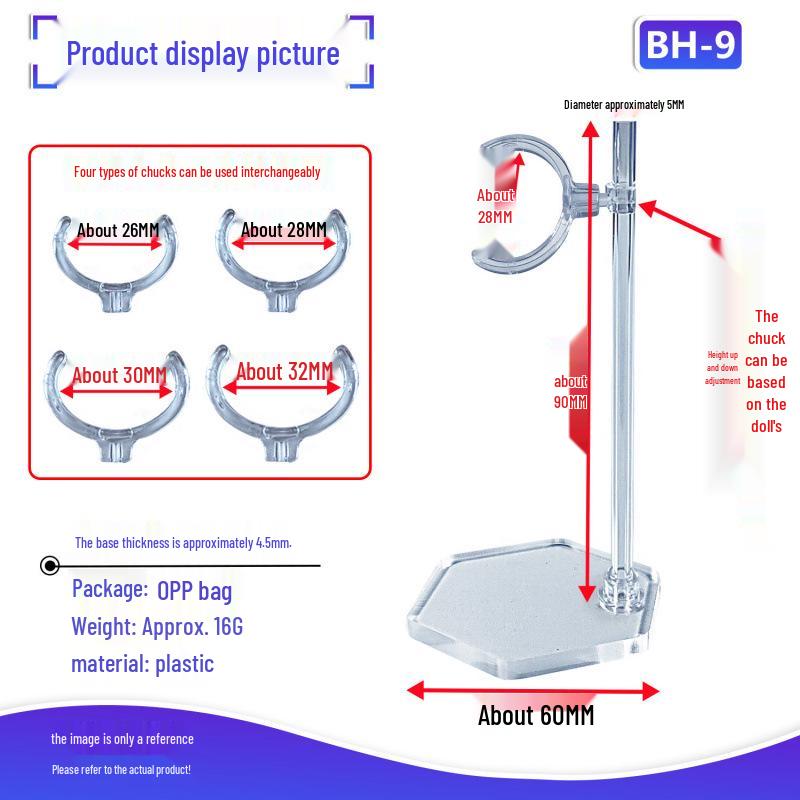 Adjustable Bracket for BJD Cotton Dolls, Strong Non-Damaging Chuck