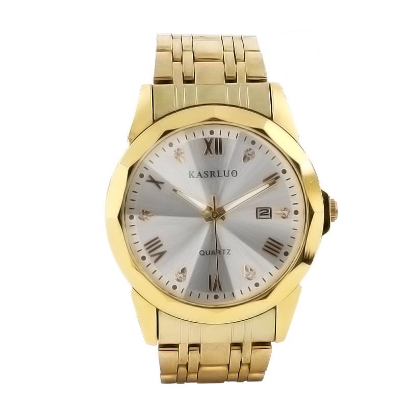 Men'S Watch Business Simple Fashion Trend Calendar Steel Belt High-End Waterproof Men'S Watch Exquisite Luxury