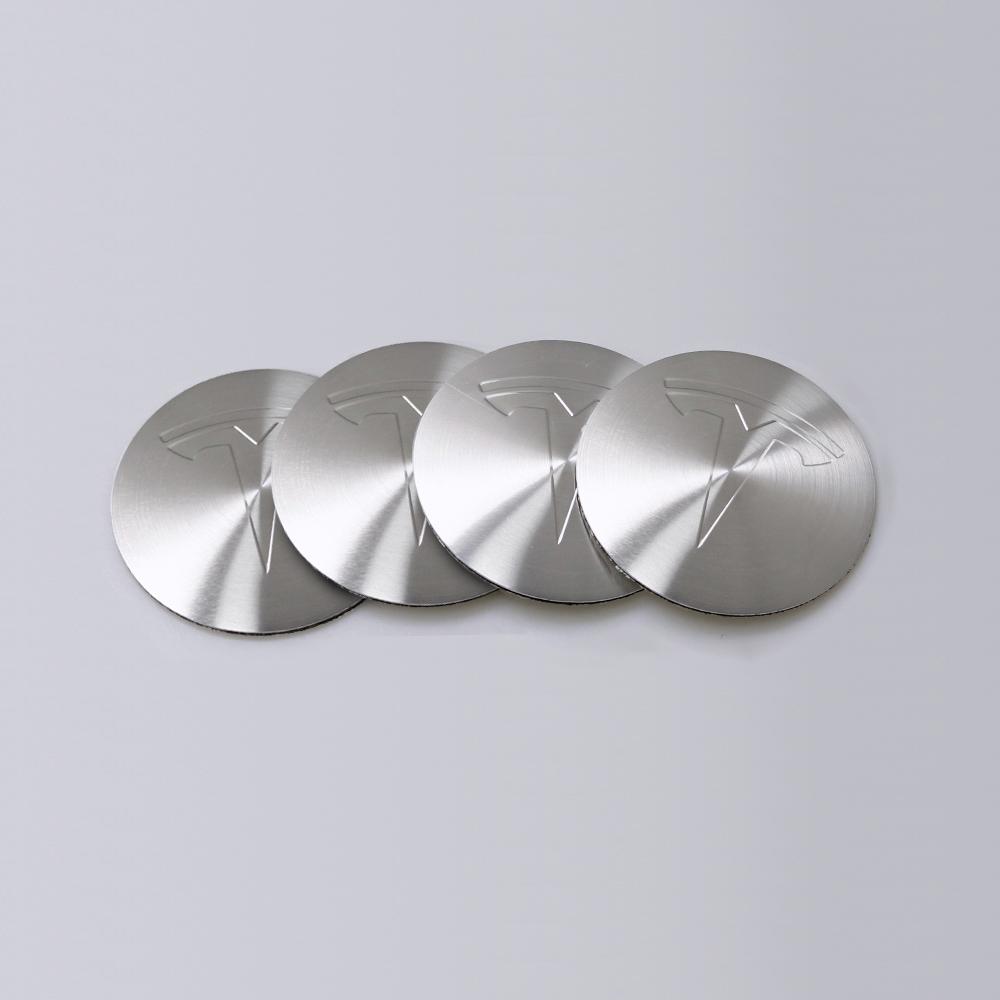 

4pcs 56mm Car Wheel Center Hub Cap Stickers Auto Rim Cover Emblem For Tesla Model 3 Model Y Model S X Roadster Cybertruck SpaceX 56mm -Tesla