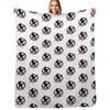 Mockingjay Logo Flowers Throw Blanket Lightweight Warm Blanket for Travel Camping