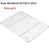Rectangular Stainless Steel Grill Cookie Baking Pan With Removable Cooling Rack Kitchen Gadget Nonstick Tray Suitable For Oven