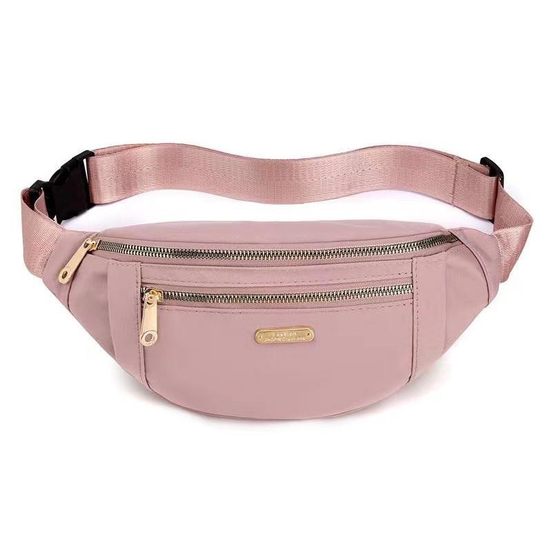 

Сумка на пояс для женщин и мужчин, водонепроницаемая, карманная, нагрудная, унисекс, спортивная, дорожная, сумка для носочков, поясная сумка, сумка для живота розовый