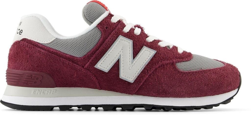 Кроссовки New Balance 574 nb бордовые с серым веществом