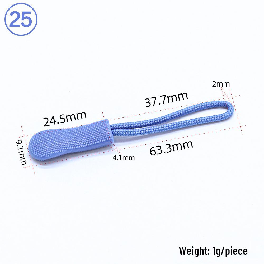 Eco-friendly TPU Caterpillar Zipper Head Pull Cord