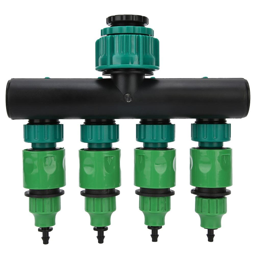 Plastic Hose Splitter Green Water Spigot Splitter Durable Hose Tap Splitter  Lawn Irrigation