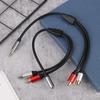 Stereo Audio Y Cable 2Rca Male To 3.5Mm Female Aux Jack Adapter Audio Cord For Computer Mp3 Phone Speaker Home Theater Dvd