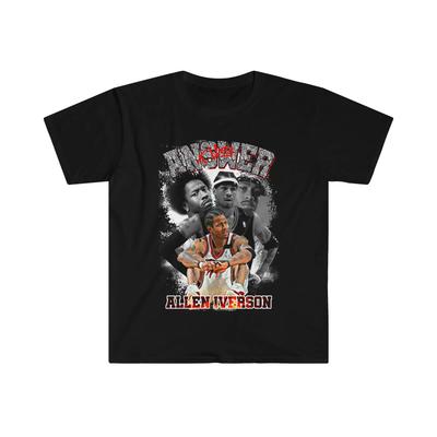 Adult Unisex Allen Iverson Sports Basketball Fan Softstyle T-Shirt