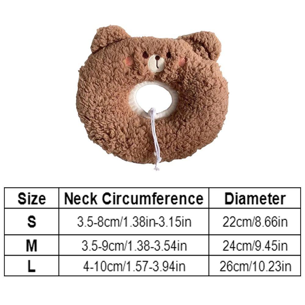 Plush Anti-Bite Surgery Wound Collar Cat Recovery Collar Neck Protective Cone Elizabeth Collar