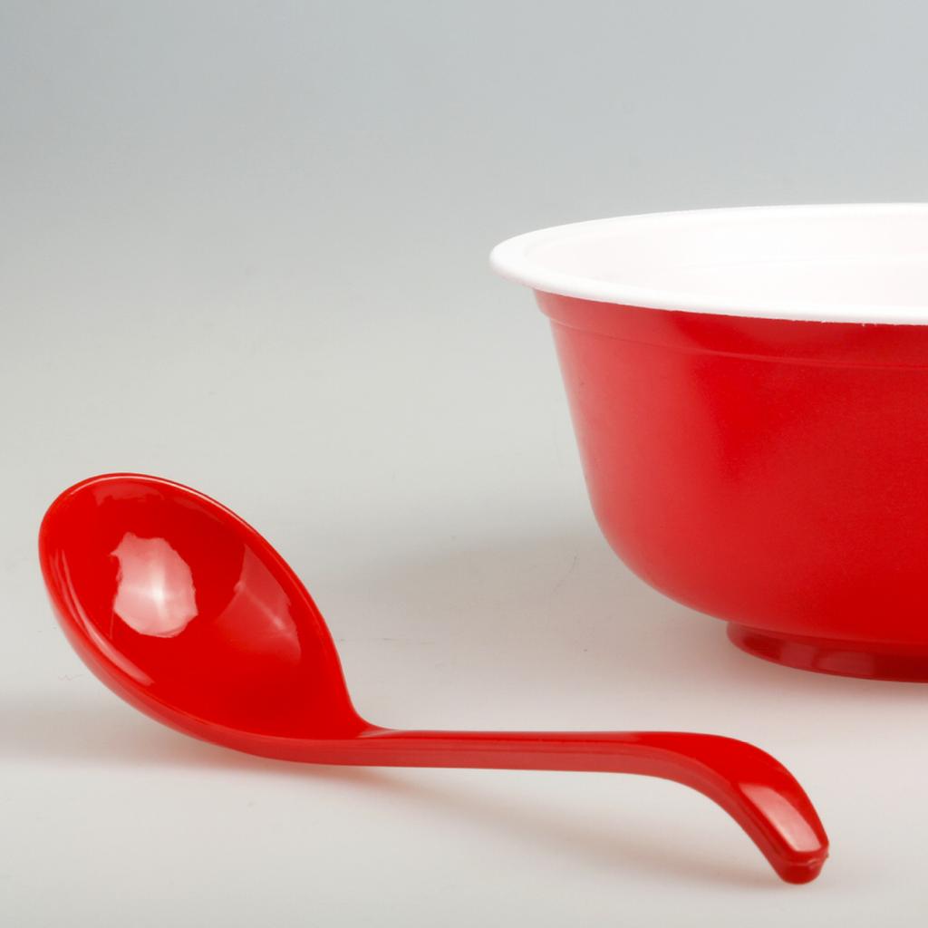 10 Pcs Wedding Disposable Thickened Festive Soup Spoons
