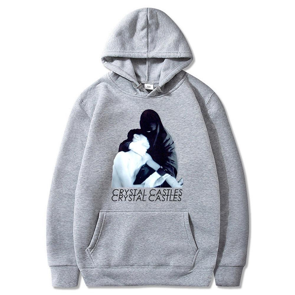 2023 Crystal Castles Printed Hoodies Hip Hop Sweatshirts Long Sleeve Pullover Loose Casual Streetwear for Unisex and Women Hoodie