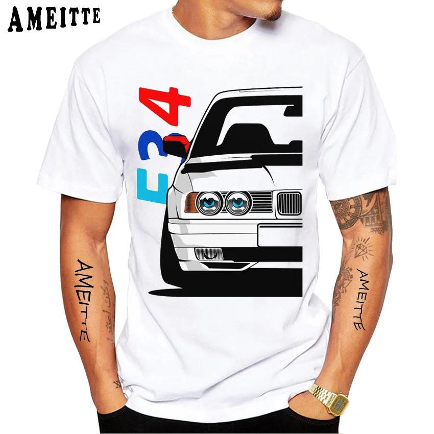 Nouveau T-shirt Manches Courtes Homme Années 90 Classique E60 E46 Voiture Rétro E30 Série E30 Hip Hop Garçon Décontracté Blancs T-shirts Légende E34 Fans T-shirt