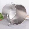 6L Airtight Rice Bucket 304 Stainless Steel Food Storage Container Canister with Lid for Kitchen Grain Flour
