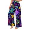 Women's High Waist Wide Leg Pants with Pockets Casual Flowy Palazzo Trousers for Daily Wear