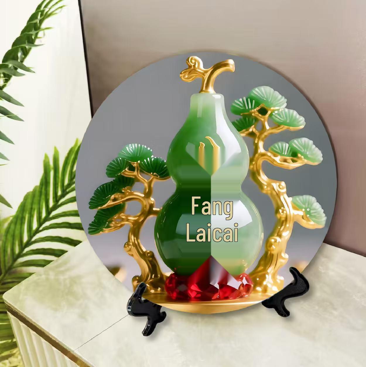 Eight Directions Wealth Ornament: Modern Persimmon Photo Frame & Decorative Painting – Ideal Housewarming Gift for New Homes