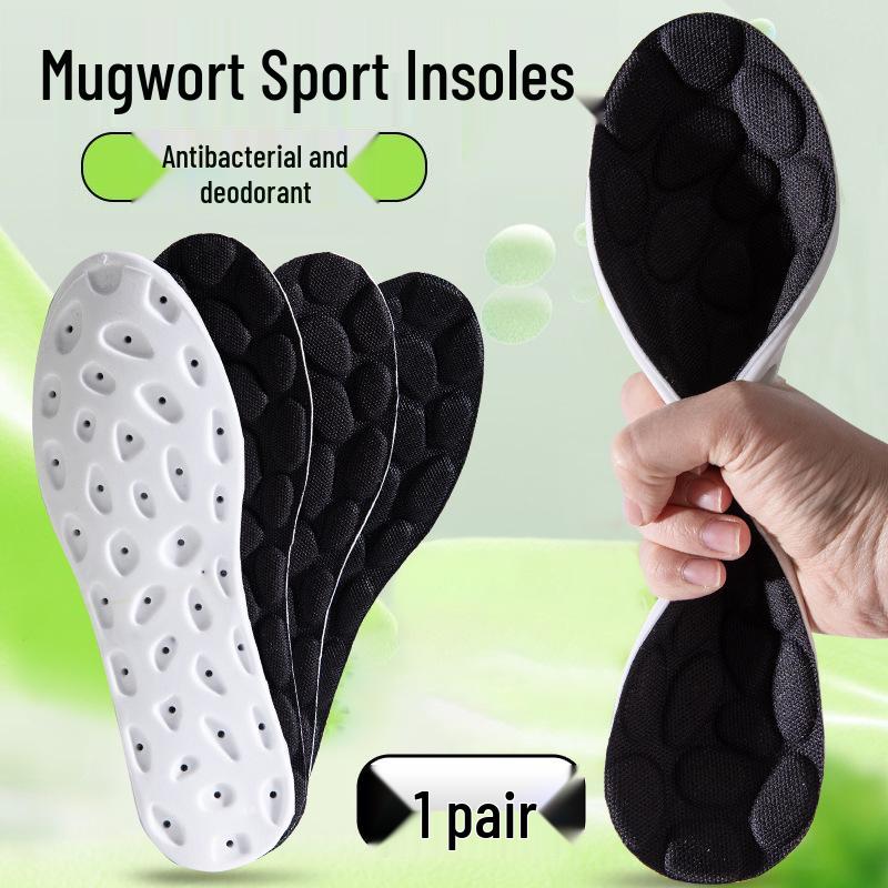 Third Gen PU Acupressure Insoles: Super Soft, Antibacterial, Deodorizing, Sweat-Absorbent & Breathable
