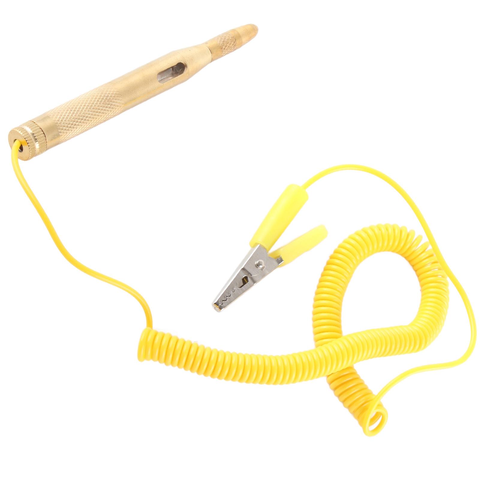 

Автоматичний автомобільний тестер ланцюга автомобіля DC 6V 12V 24V Light Bulb Voltage Test Pen Pencil Yellow