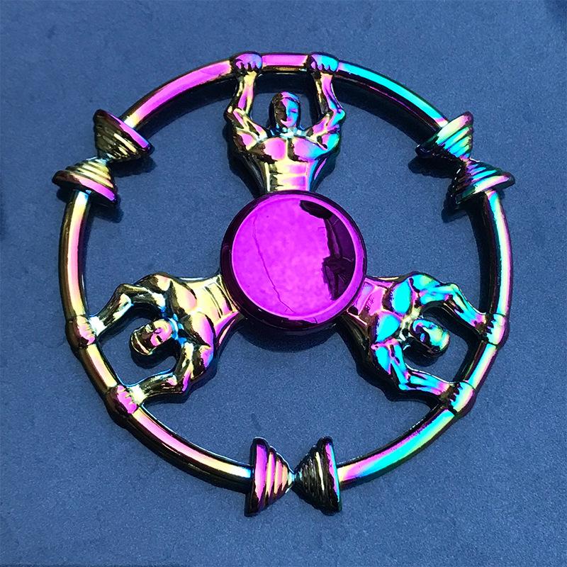 Premium Rainbow Fidget Spinner High-Speed Metal Spinner with Colorful Finger Design and Perfect Birthday or Christmas Gift Idea
