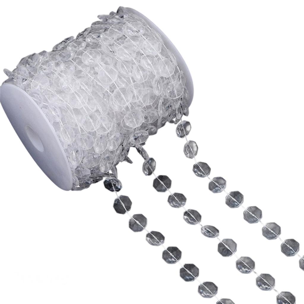 Bead Chain Clear Plastic Craft Bead String Handmade Jewelry Accessories For Art Craft Necklace Bracelets Jewelry Making