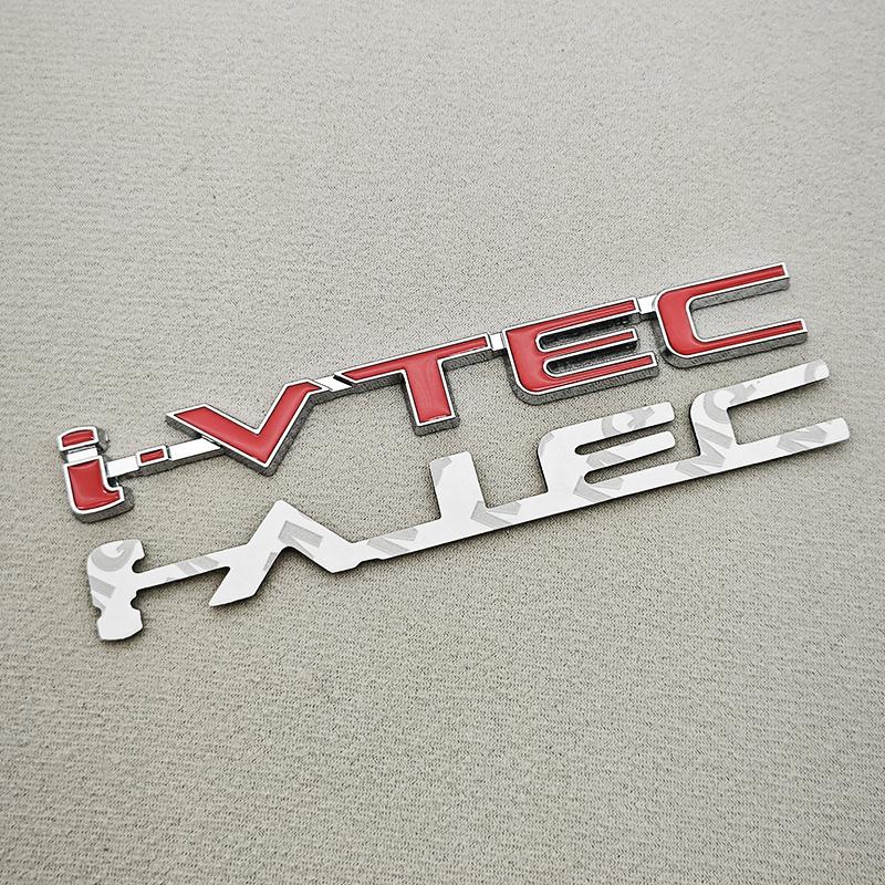 3D Metal i-IVTEC Logo Emblem Badge Decals Car Sticker For Honda City cb400 i-VTEC vfr800 Civic Accord Odyssey Spirior CRV SUV