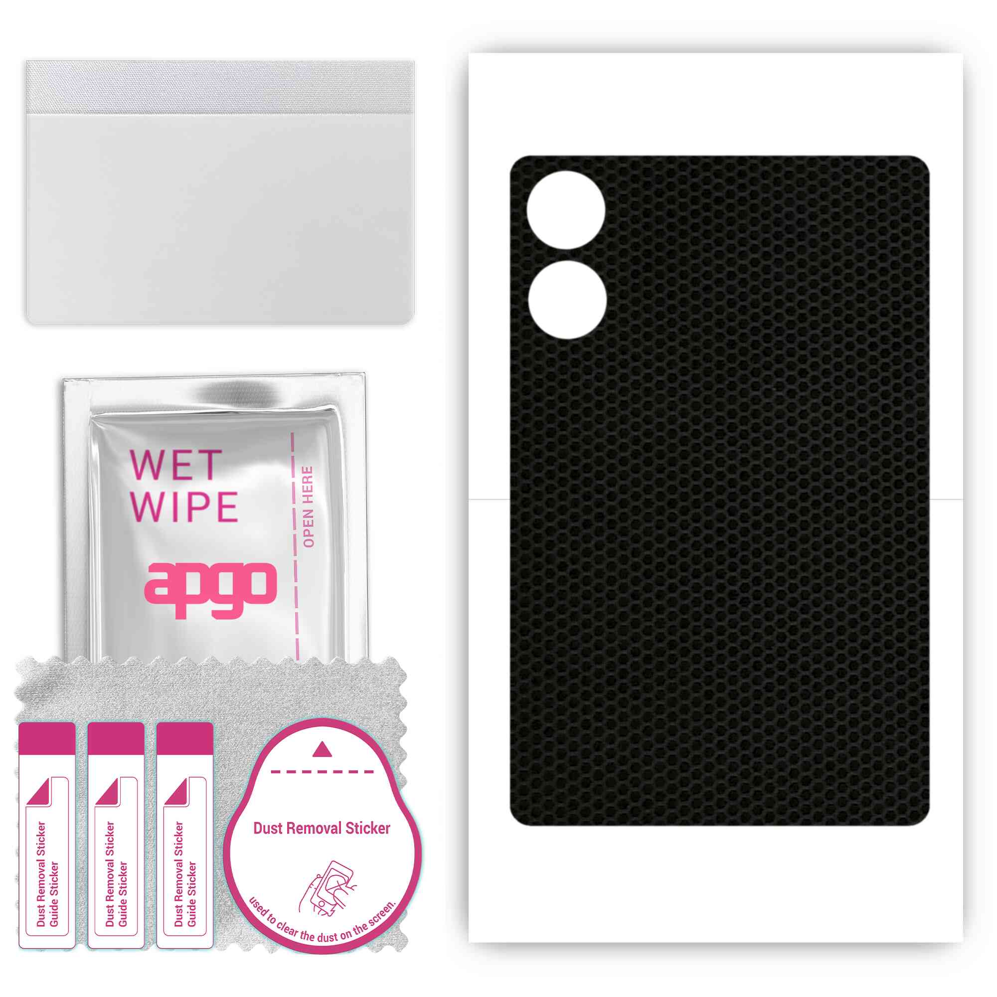 

apgo skin sticker film foil vinyl for the BACK compatible with Honor MagicPad 13, scratch-resistant, easy to install - Matrix