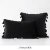 Medicci Home Velvet Soft Solid Decorative Throw Pillow Cover with Tassels Fringe Boho Accent Cushion Case for Couch Sofa Bed