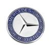 1pcs 57MM ABS New Car Front Hood Logo Cover Bonnet Emblem Badge For Mercedes Benz B/C/E/S Class A Class C200L GLC GLK CLA