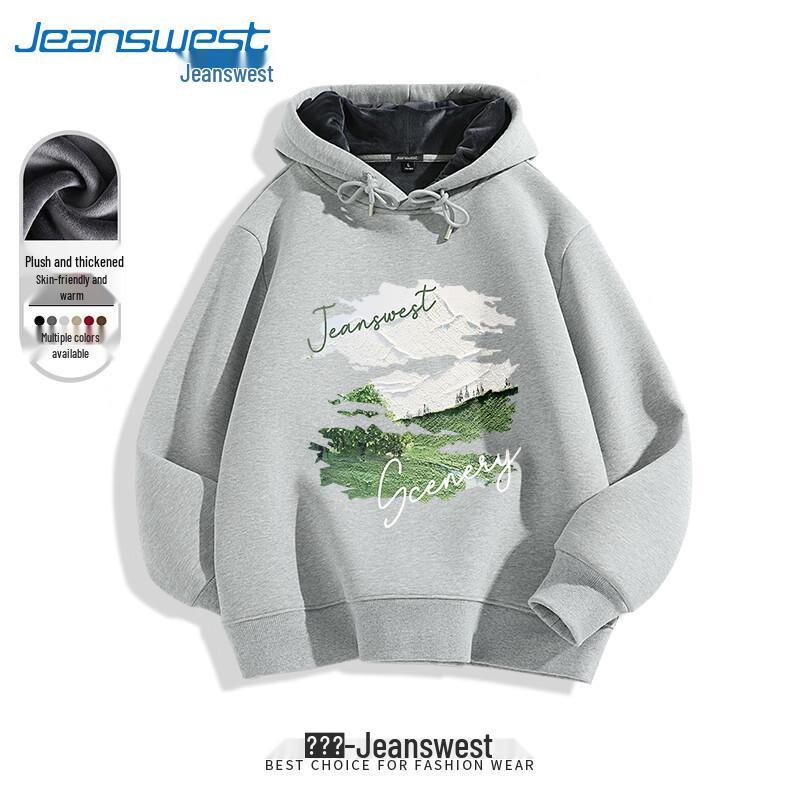 Мужская толстовка с капюшоном на флисовой подкладке Jeanswest M