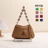 Korean Fashion New Tassel Cotton Thread Straw Woven Armpit Single Shoulder Niche Women's Vacation Beach Bag