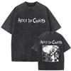 New In Top & Tees Mens T-Shirt Camisetas Rock Band Alice In Chains Dirt Washed Vintage Short Sleeved Round Neck Y2k Tshirt