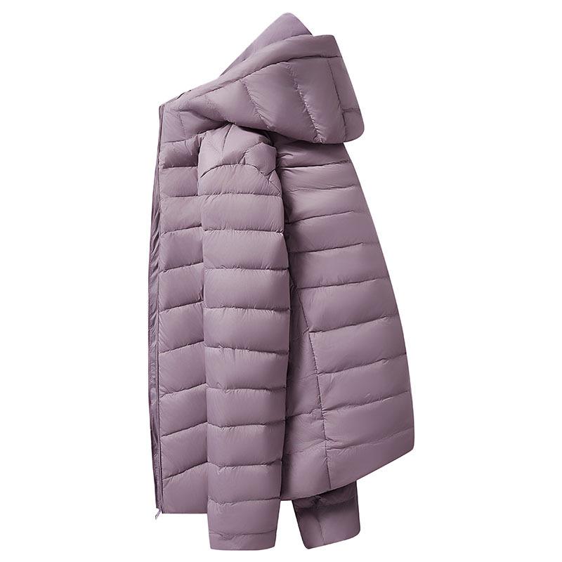Women Winter Coat Ultra Light White Duck Down Jacket Slim Women Winter Puffer Jacket Portable Windproof Down Coat