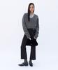 Yunse Hatch Crop Knit (Charcoal)