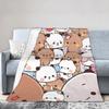 Cute Bubu & Dudu Blankets Super Warm Funny Plush Throw Blanket For Kids Adult Living Room Flannel Bedspread Bed Cover