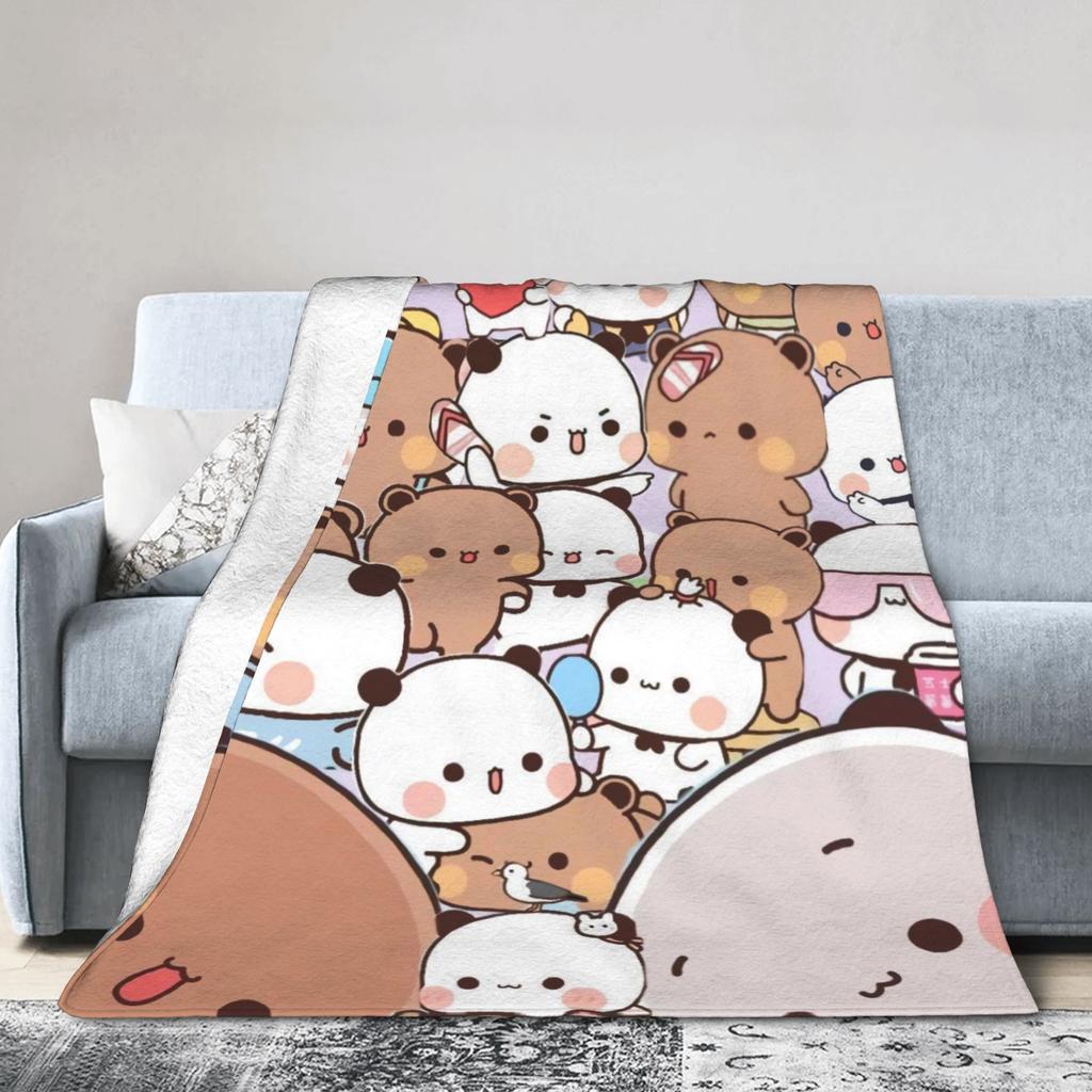 Cute Bubu & Dudu Blankets Super Warm Funny Plush Throw Blanket For Kids Adult Living Room Flannel Bedspread Bed Cover