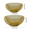 2 Pieces Nordic Styles Sturdy Metal Wire Storage Fruit Basket Set for Kitchen Supplies and Living Room Organization