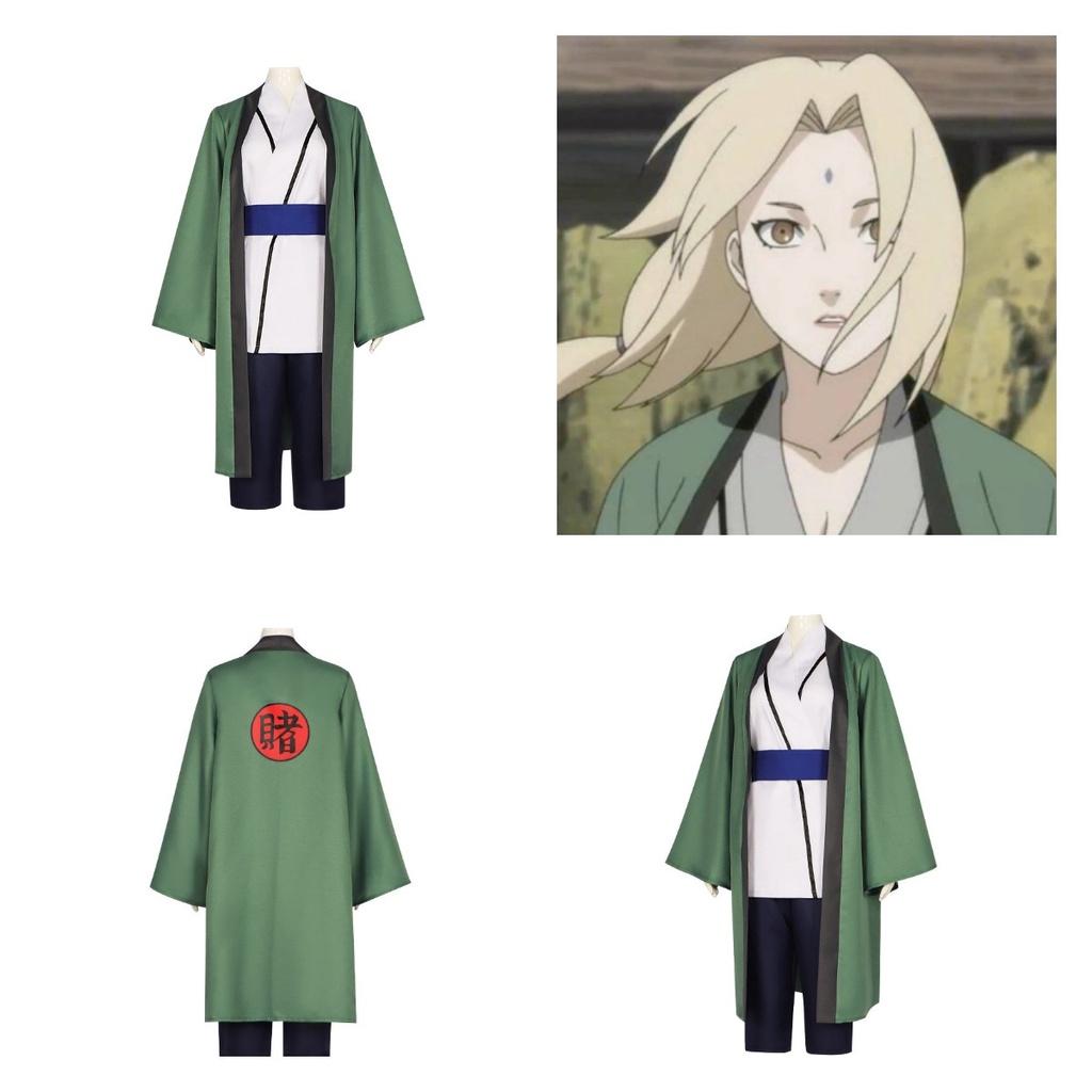 Ninja Tsunade Cosplay Costume For Halloween And Anime Fans In Stock