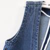 Giacca Gilet di Jeans Corto da Donna Primavera Autunno Monopetto Coreano Slim Casual Gilet di Jeans Top Chaleco Mujer