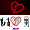 Car interior LED lights, Car window neon interior decoration lights,glowing heart atmosphere lights USB wiring ambient lighting