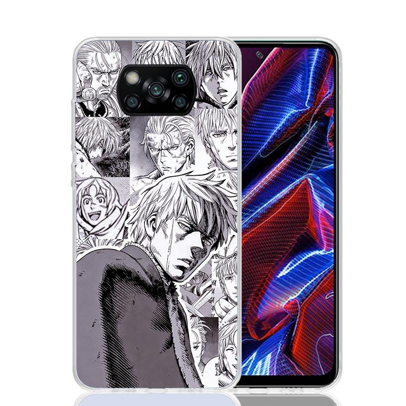 Vinland Saga Phone Case For Xiaomi Poco X7 X6 X5 Pro F7 Ultra Redmi 15C 15 13 13C 12 12C 10 10A 10C 9 9A 9C 9T Cover Poco X7 X6