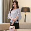 Flower Half Sleeve Shirt Women Elegant Fashion Butterfly Chiffon Blouse Summer Cotton Edge Lace O Neck Loose Shirt