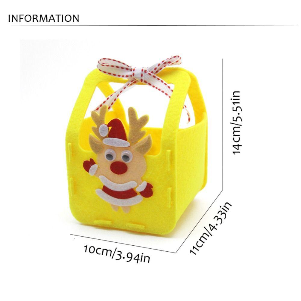 Non-woven Fabric DIY Xmas Candy Bag House Decoracion Snowman DIY Christmas Bag Toy Father Christmas Santa Claus