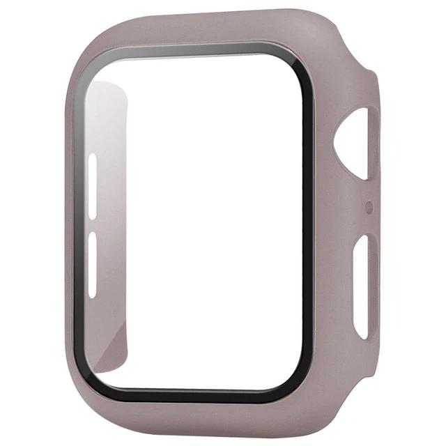 Glass+Cover For Apple Watch case 10 9 8 7 6 SE 5 iWatch Accessorie Screen Protector iWatch series 46mm 44mm 40mm 41 45mm 38 42mm