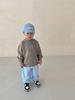 Trendy Color Block Cotton Sweatshirt & Jogger Set for Kids