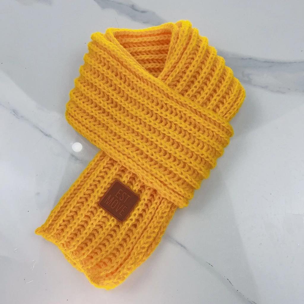 Weicher warmer gestrickter Winter-Schal für Mädchen Modischer kuscheliger Schal für Kleinkinder und Babys Winterkleidung Wollschal