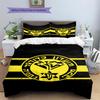 Juego de Ropa de Cama con Patrón del Maccabi Netanya FC Funda Nórdica Funda de Almohada Decoración del Hogar Regalo (1 * funda nórdica + 2 * fundas de almohada, sin núcleo)