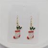 Christmas Tree Wreath Crutch Gift Box Santa Claus Snowman Deer Earrings Ladies Long Tassel Circle Accessories Creative Gifts
