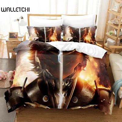 Game Metal Gear Rising Revengeance Bedding Set Duvet Cover Bed Set Quilt Cover Pillowcase Comforter King Queen Size Boys Adult