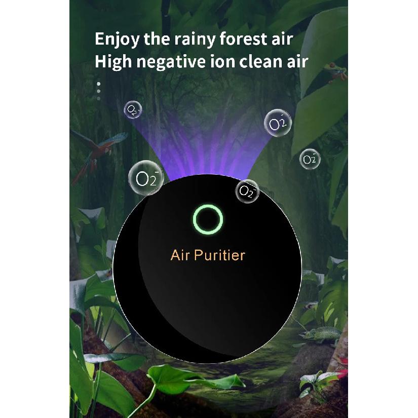 Car Air Sterilizer Purifier Usb Oxygen Cleaner Low Noise Generator Air Purifier Filter Smoke Remover Smart Gadgets Car Supplies