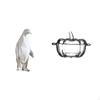 Penguin Glass Candy Sculpture Figurine Collectable Craft Decorative Ornament Resin Animal Statue